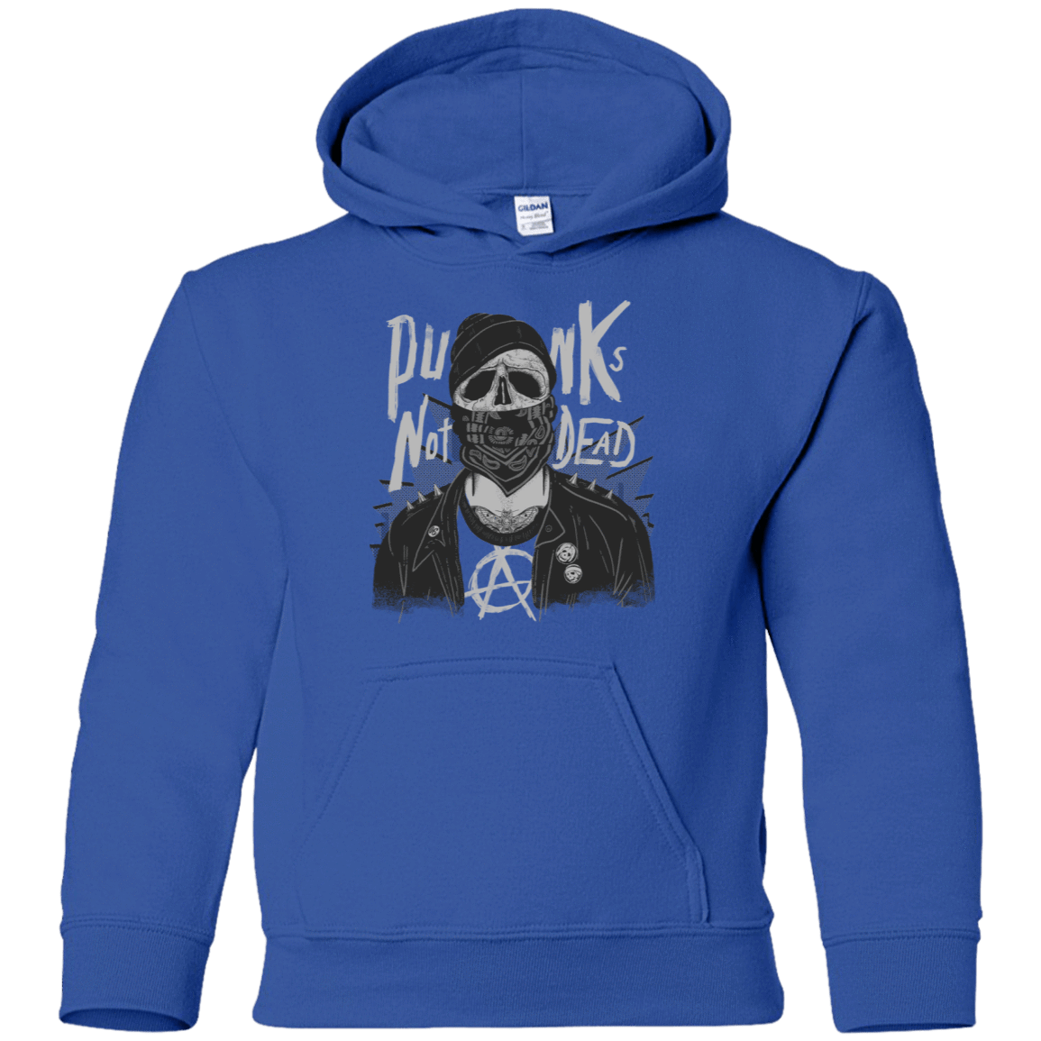 Sweatshirts Royal / YS PUNK SKULL Youth Hoodie