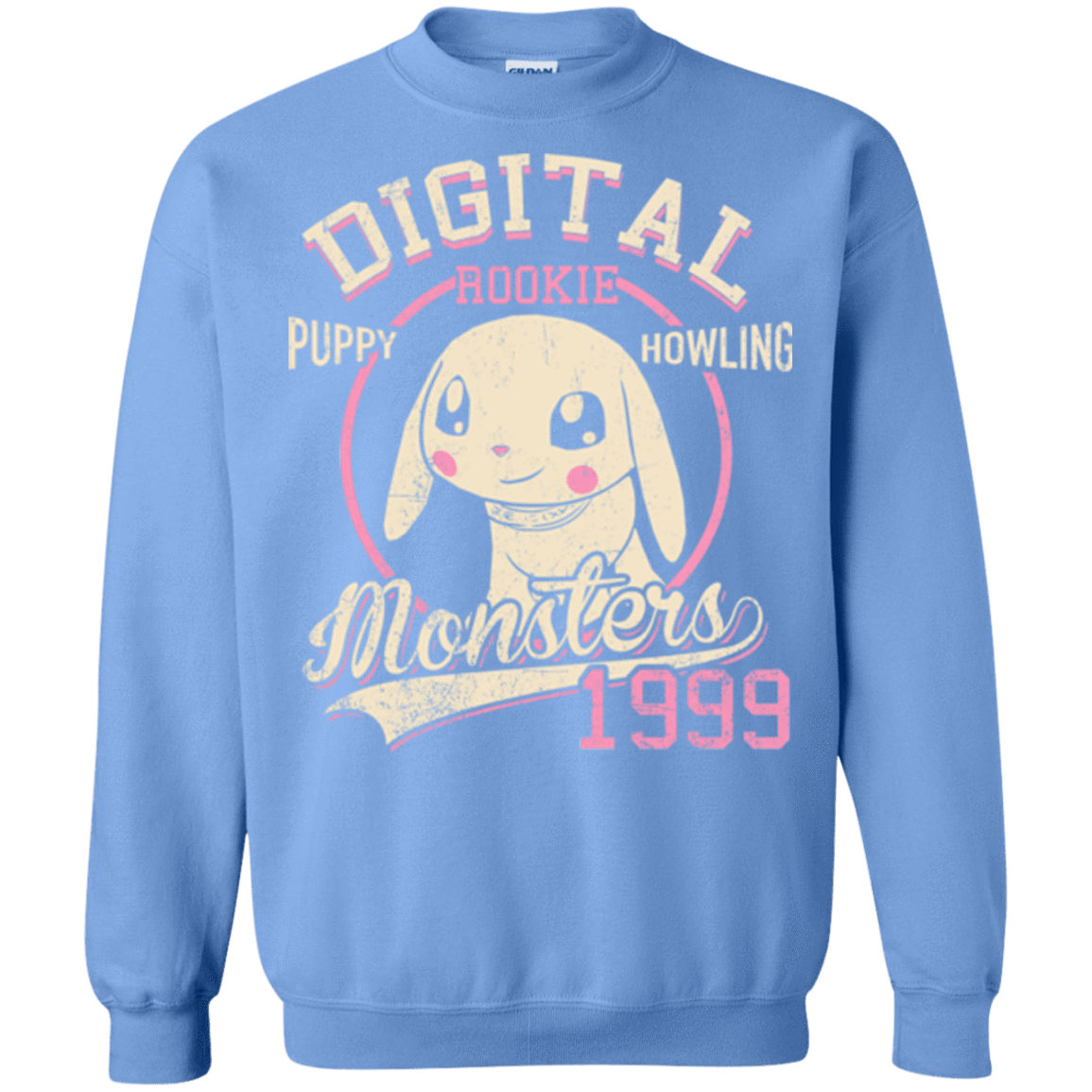 Sweatshirts Carolina Blue / Small Puppy Howling Crewneck Sweatshirt