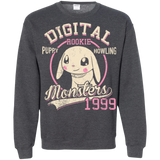 Sweatshirts Dark Heather / Small Puppy Howling Crewneck Sweatshirt