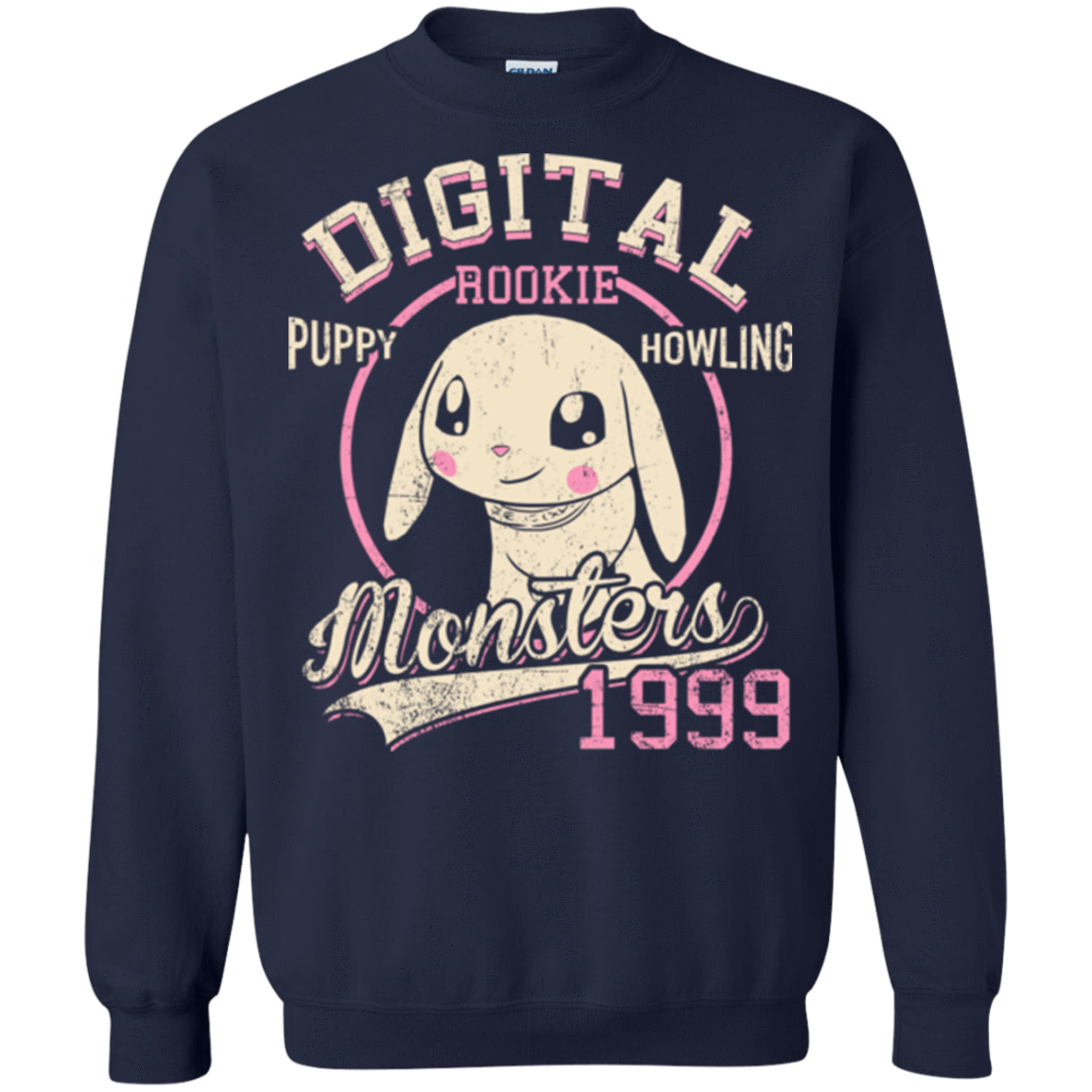Sweatshirts Navy / Small Puppy Howling Crewneck Sweatshirt