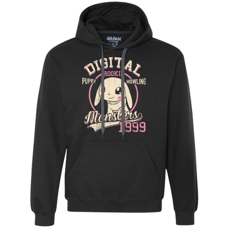 Sweatshirts Black / Small Puppy Howling Premium Fleece Hoodie