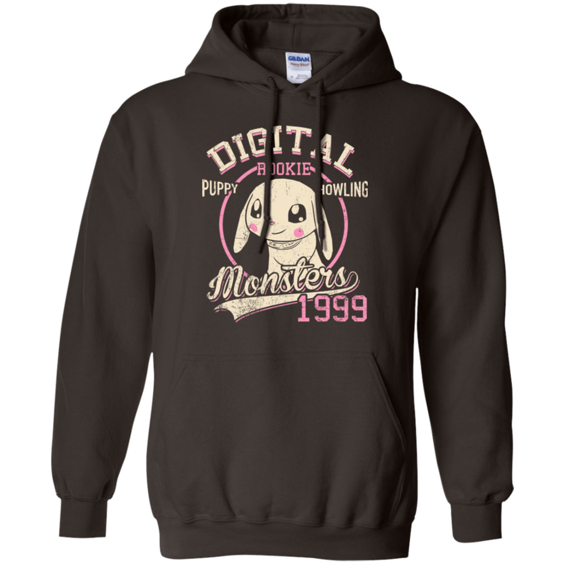 Sweatshirts Dark Chocolate / Small Puppy Howling Pullover Hoodie