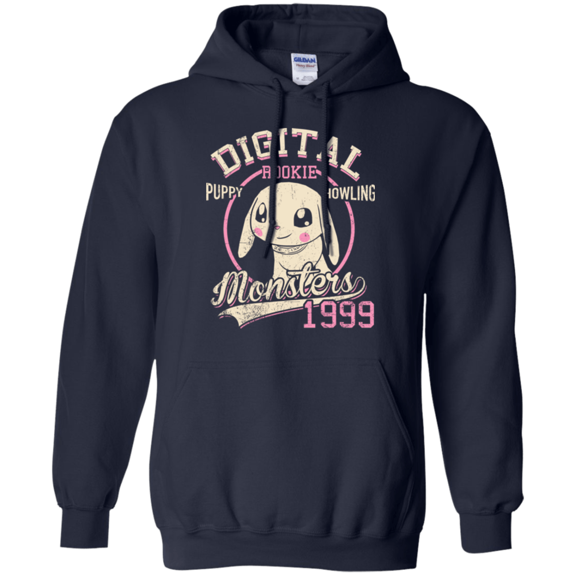 Sweatshirts Navy / Small Puppy Howling Pullover Hoodie