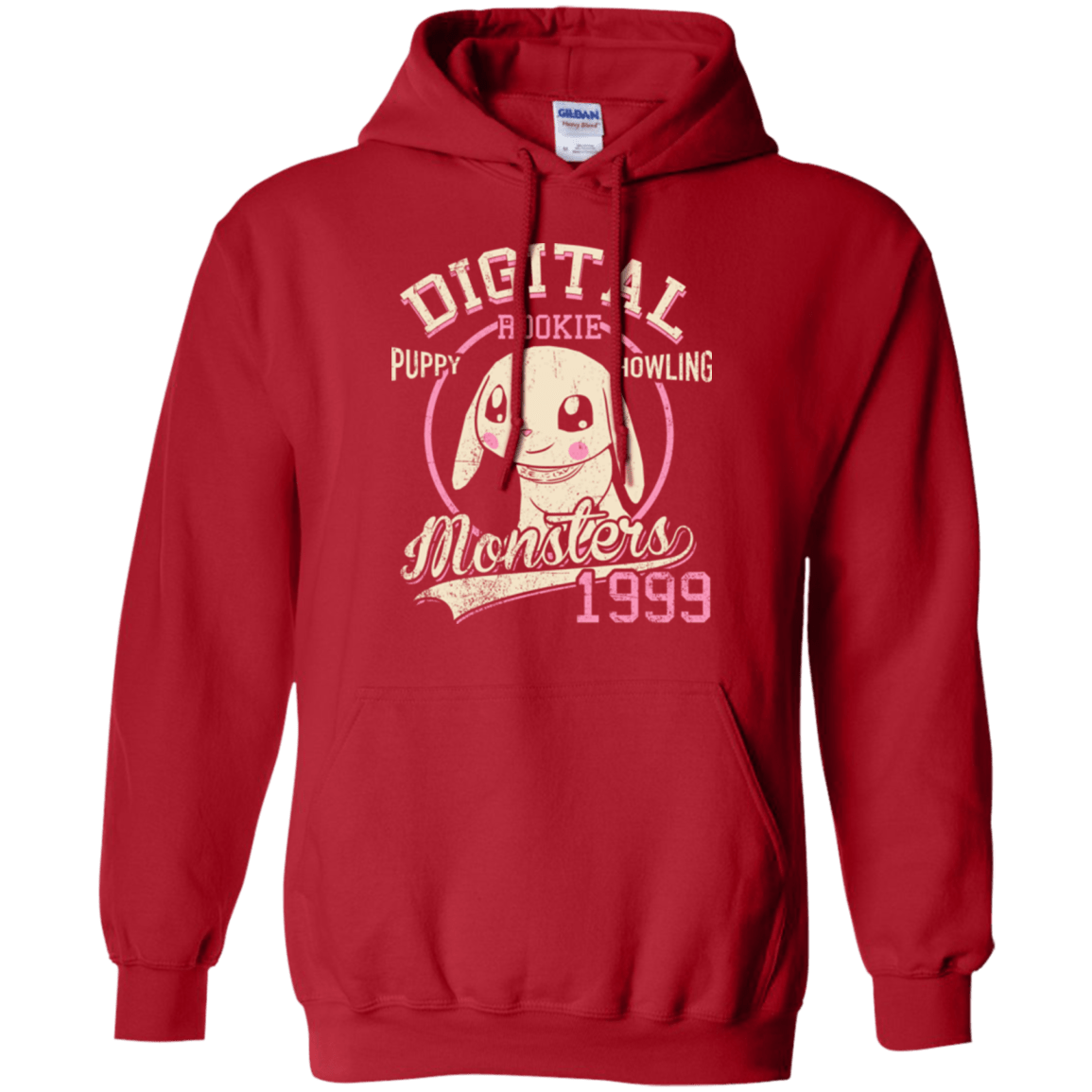 Sweatshirts Red / Small Puppy Howling Pullover Hoodie