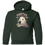 Sweatshirts Forest Green / YS Puppy Howling Youth Hoodie