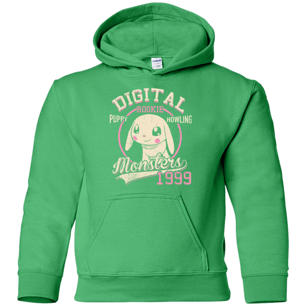 Sweatshirts Irish Green / YS Puppy Howling Youth Hoodie