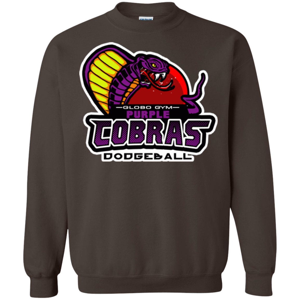 Sweatshirts Dark Chocolate / Small Purple Cobras Crewneck Sweatshirt