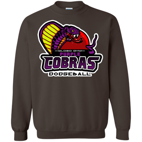 Sweatshirts Dark Chocolate / Small Purple Cobras Crewneck Sweatshirt