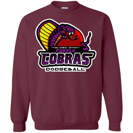 Sweatshirts Maroon / Small Purple Cobras Crewneck Sweatshirt