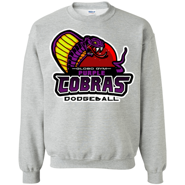 Sweatshirts Sport Grey / Small Purple Cobras Crewneck Sweatshirt