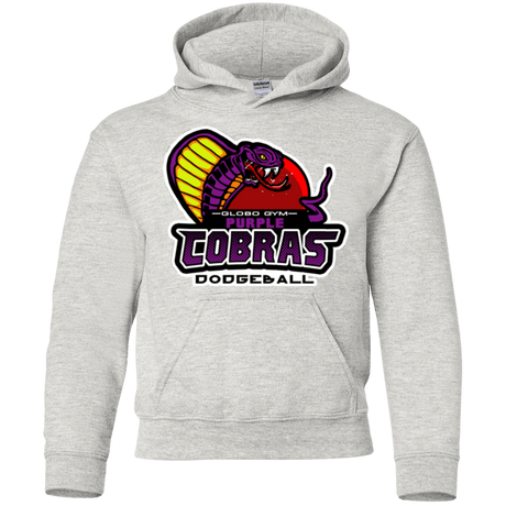 Sweatshirts Ash / YS Purple Cobras Youth Hoodie