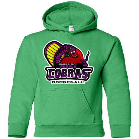 Sweatshirts Irish Green / YS Purple Cobras Youth Hoodie