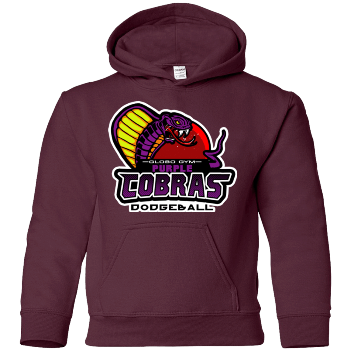 Sweatshirts Maroon / YS Purple Cobras Youth Hoodie