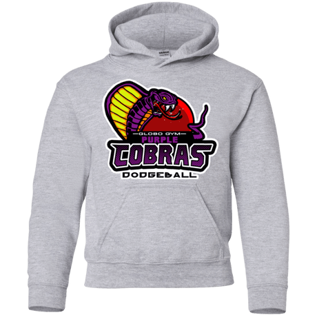 Sweatshirts Sport Grey / YS Purple Cobras Youth Hoodie