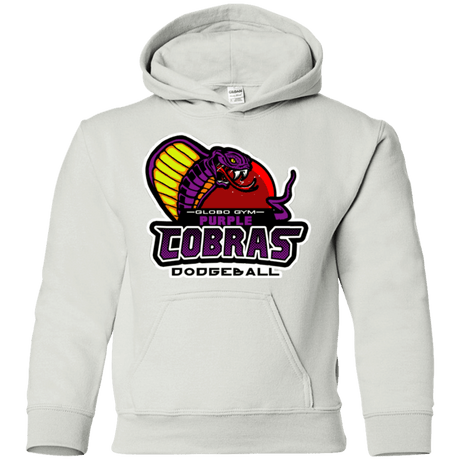 Sweatshirts White / YS Purple Cobras Youth Hoodie
