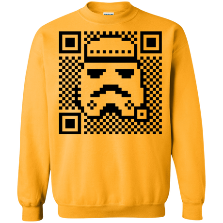 Sweatshirts Gold / Small QR trooper Crewneck Sweatshirt