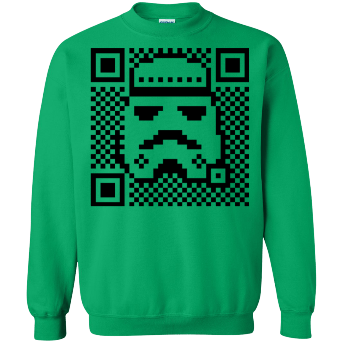 Sweatshirts Irish Green / Small QR trooper Crewneck Sweatshirt