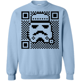 Sweatshirts Light Blue / Small QR trooper Crewneck Sweatshirt