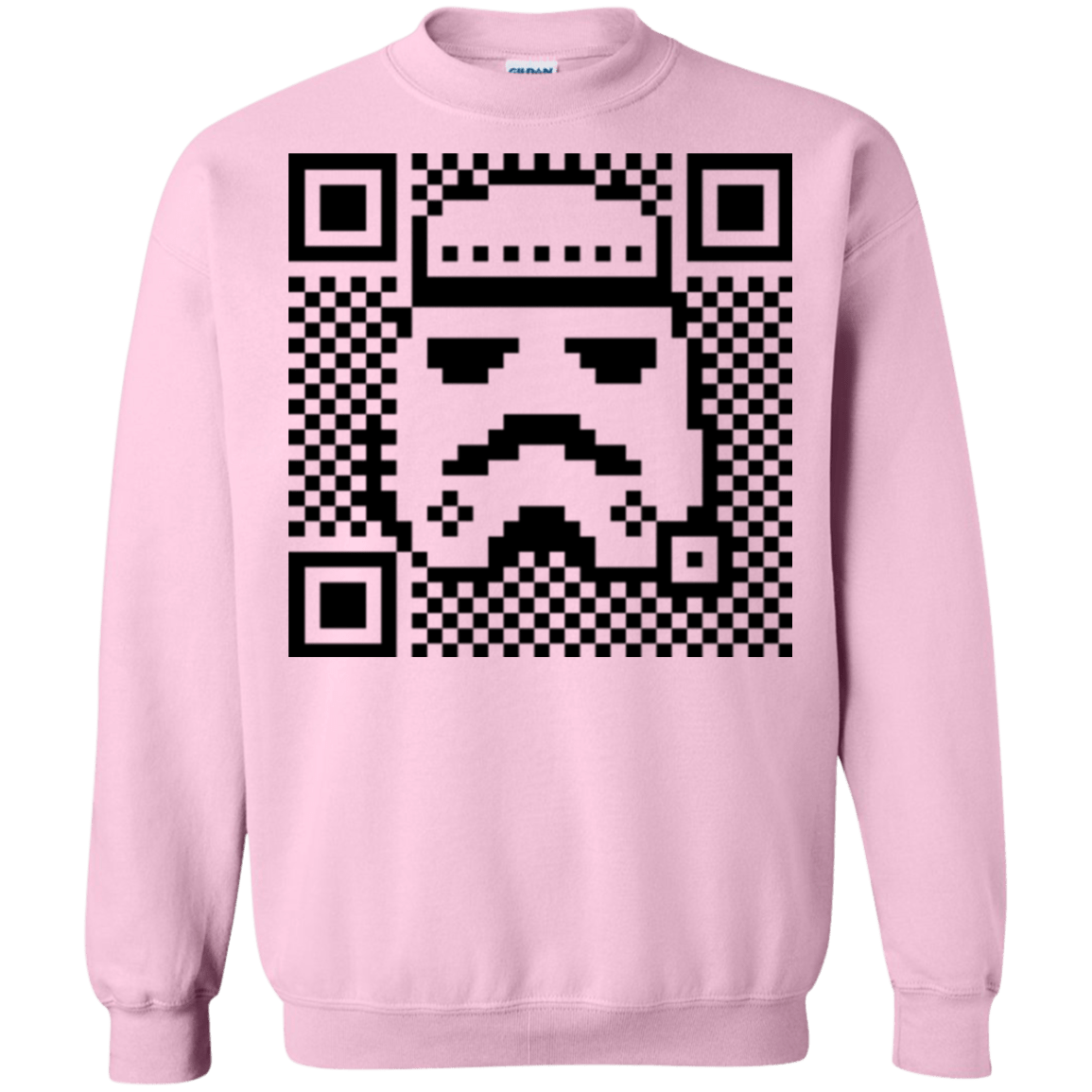 Sweatshirts Light Pink / Small QR trooper Crewneck Sweatshirt