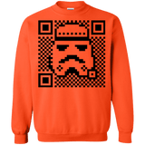 Sweatshirts Orange / Small QR trooper Crewneck Sweatshirt