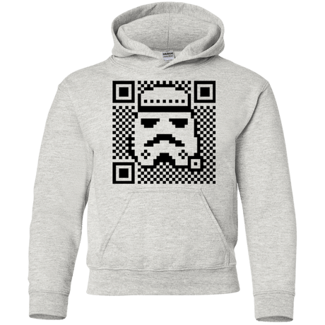Sweatshirts Ash / YS QR trooper Youth Hoodie