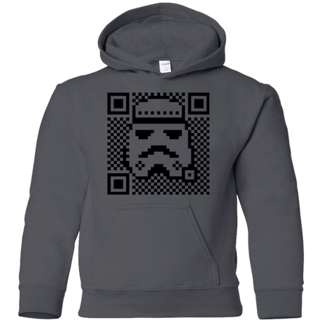 Sweatshirts Charcoal / YS QR trooper Youth Hoodie