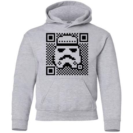 Sweatshirts Sport Grey / YS QR trooper Youth Hoodie