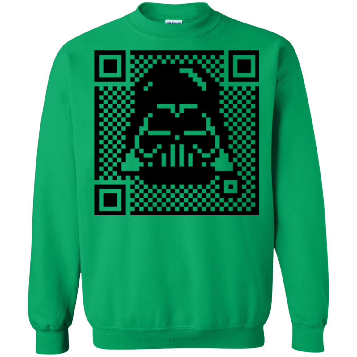 Sweatshirts Irish Green / Small QR vader Crewneck Sweatshirt