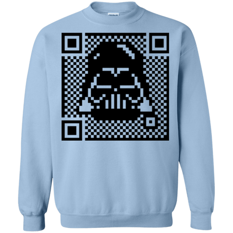 Sweatshirts Light Blue / Small QR vader Crewneck Sweatshirt