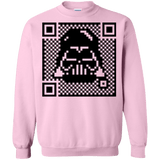 Sweatshirts Light Pink / Small QR vader Crewneck Sweatshirt