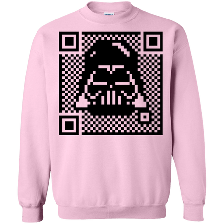 Sweatshirts Light Pink / Small QR vader Crewneck Sweatshirt