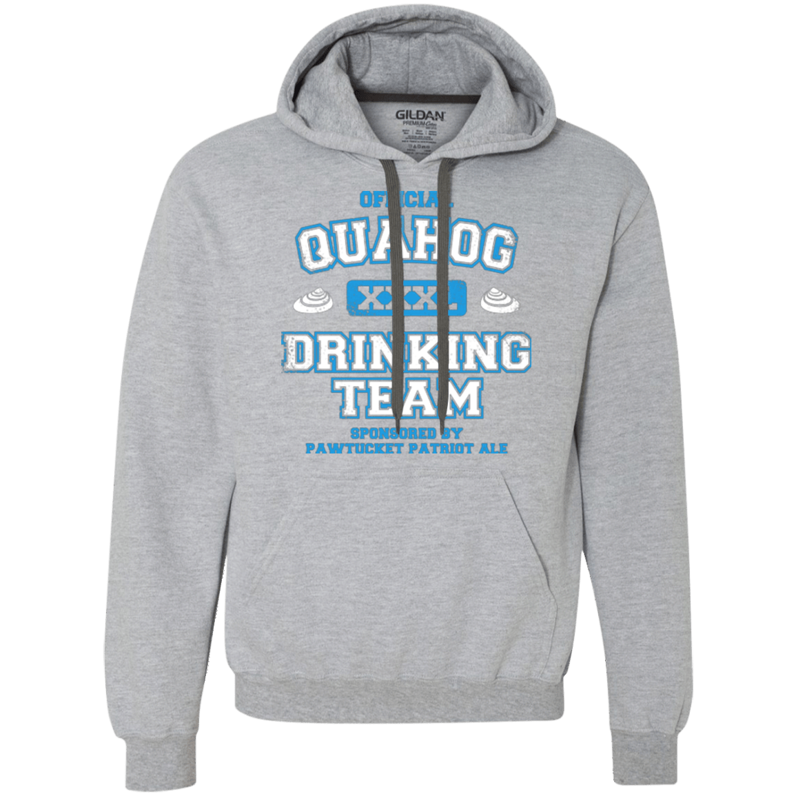 Sweatshirts Sport Grey / Small Quahog Drinking Team Premium Fleece Hoodie