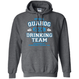 Sweatshirts Dark Heather / Small Quahog Drinking Team Pullover Hoodie