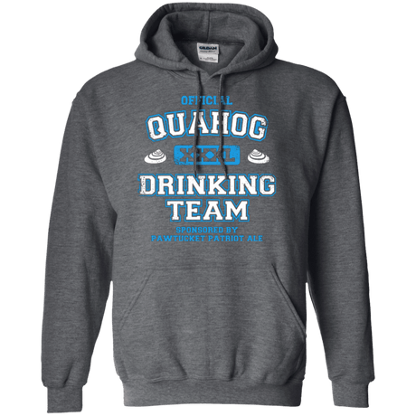 Sweatshirts Dark Heather / Small Quahog Drinking Team Pullover Hoodie