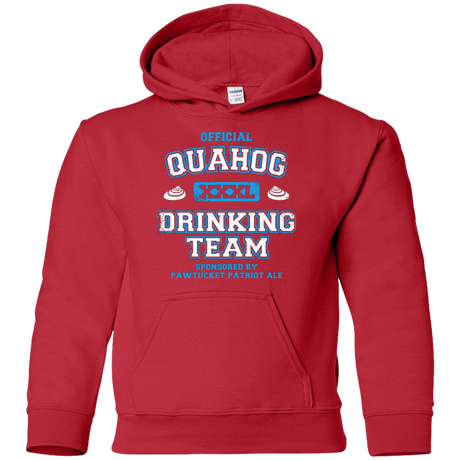 Sweatshirts Red / YS Quahog Drinking Team Youth Hoodie