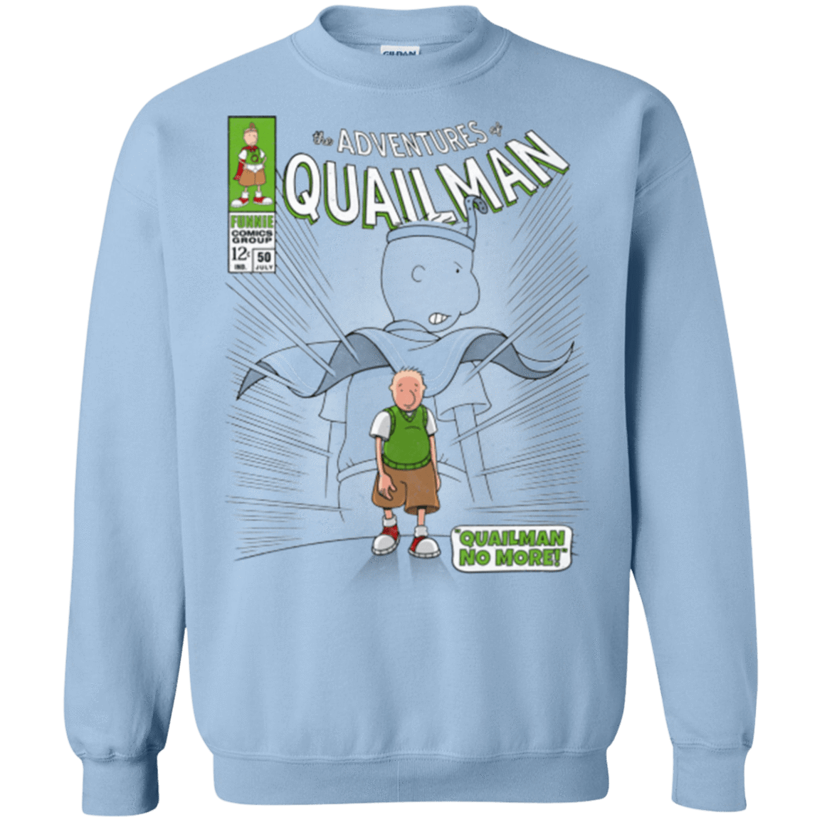 Sweatshirts Light Blue / Small Quailman No More Crewneck Sweatshirt