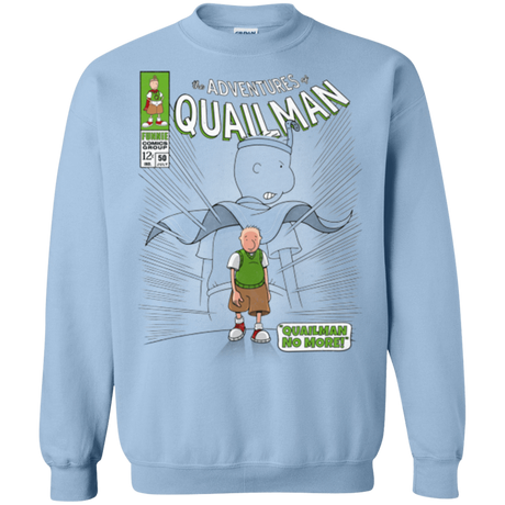 Sweatshirts Light Blue / Small Quailman No More Crewneck Sweatshirt