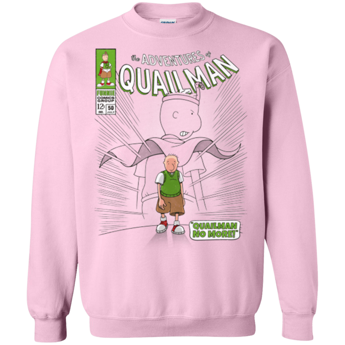 Sweatshirts Light Pink / Small Quailman No More Crewneck Sweatshirt