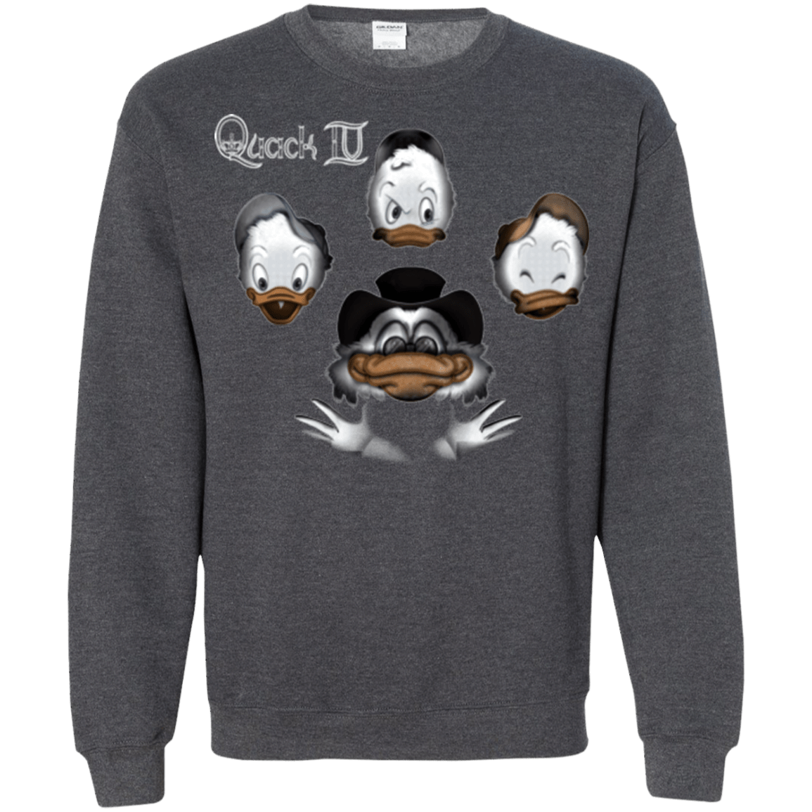 Sweatshirts Dark Heather / Small Quaxk IV Crewneck Sweatshirt