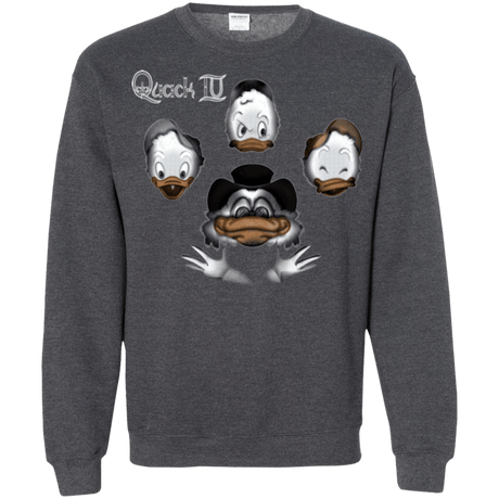 Sweatshirts Dark Heather / Small Quaxk IV Crewneck Sweatshirt