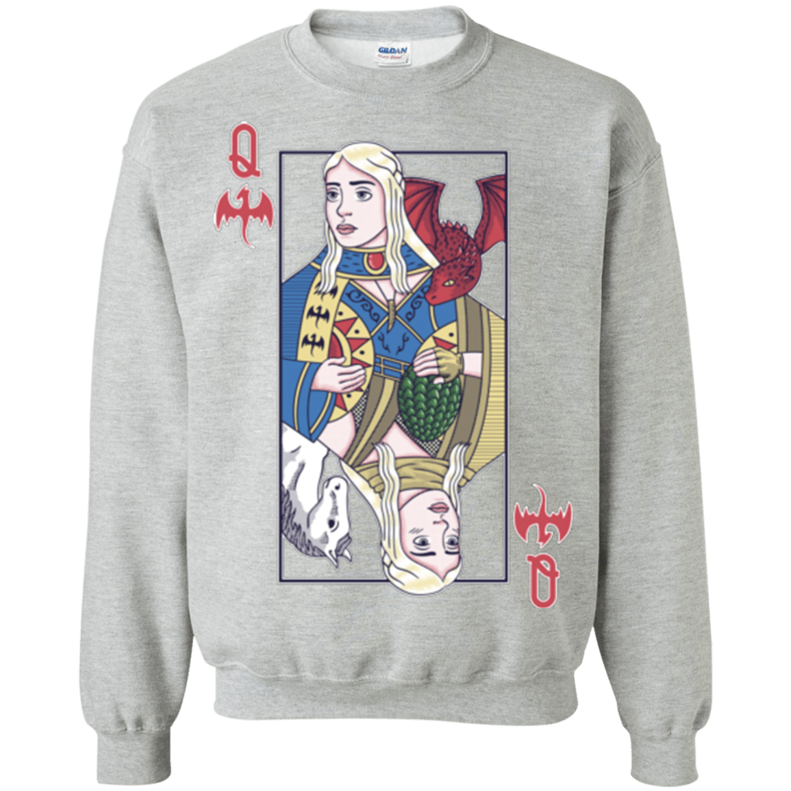 Sweatshirts Sport Grey / Small Queen of Dragons Crewneck Sweatshirt