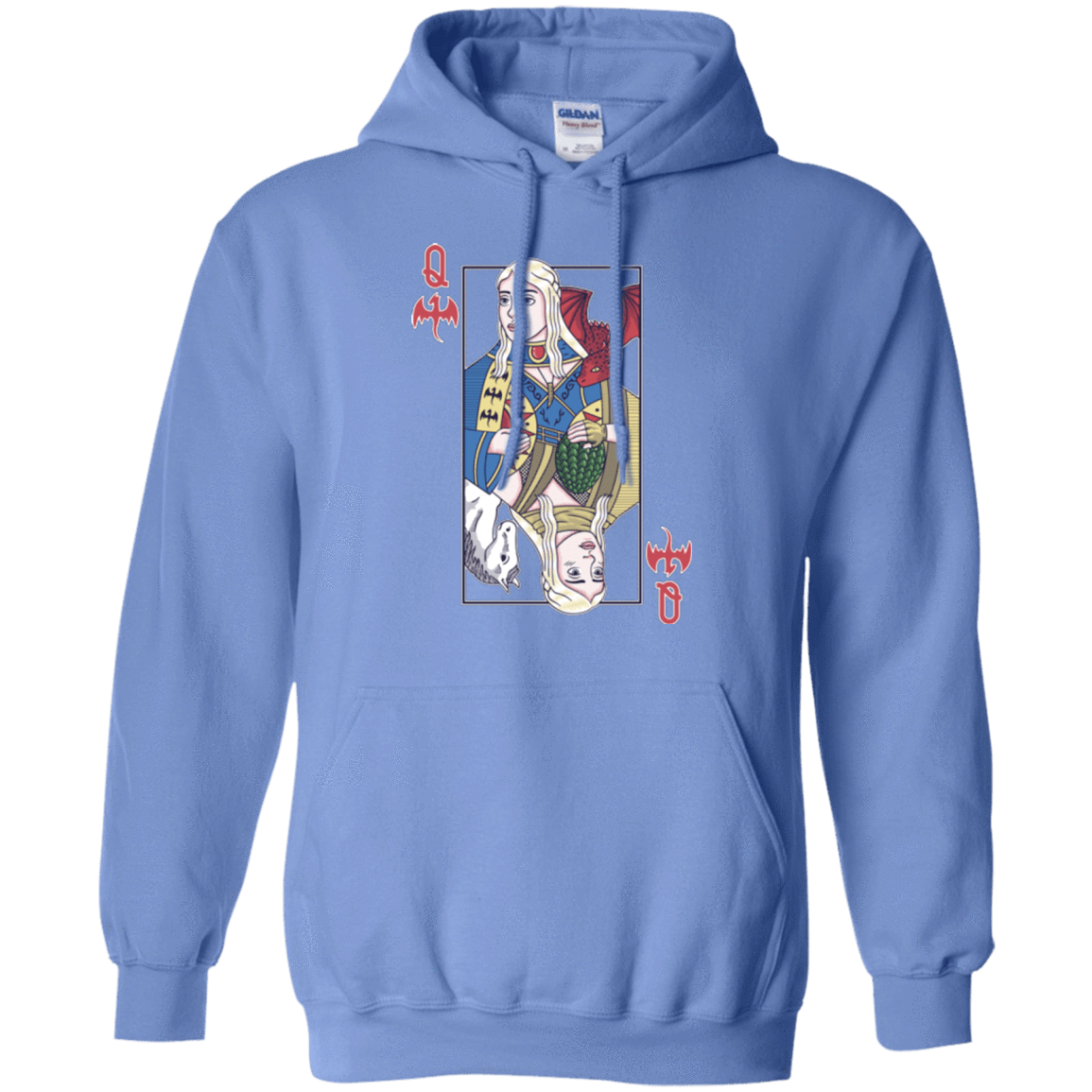 Sweatshirts Carolina Blue / Small Queen of Dragons Pullover Hoodie