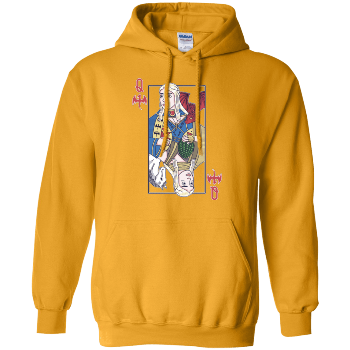 Sweatshirts Gold / Small Queen of Dragons Pullover Hoodie