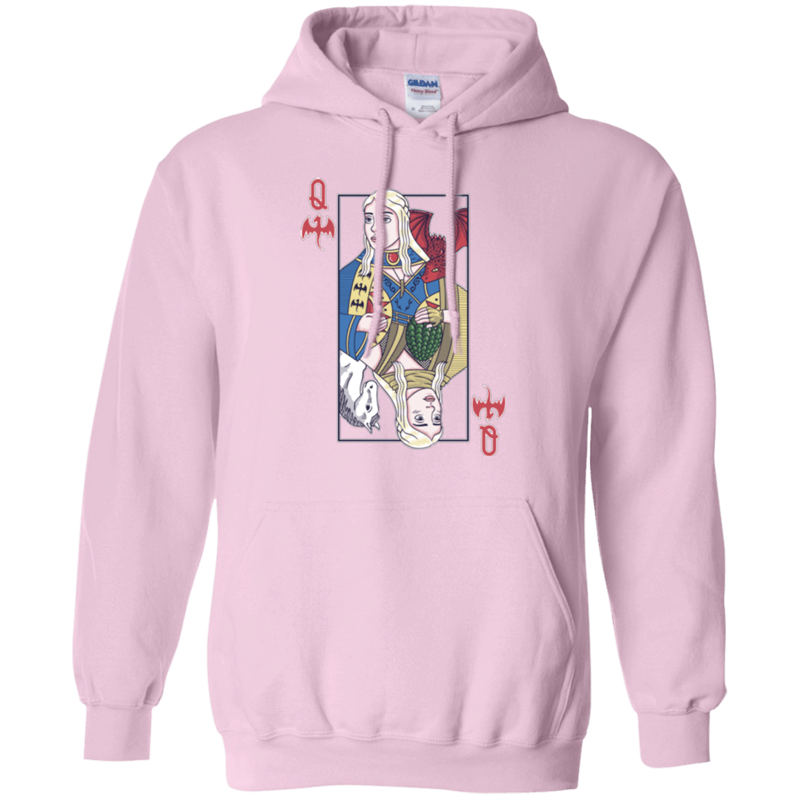 Sweatshirts Light Pink / Small Queen of Dragons Pullover Hoodie