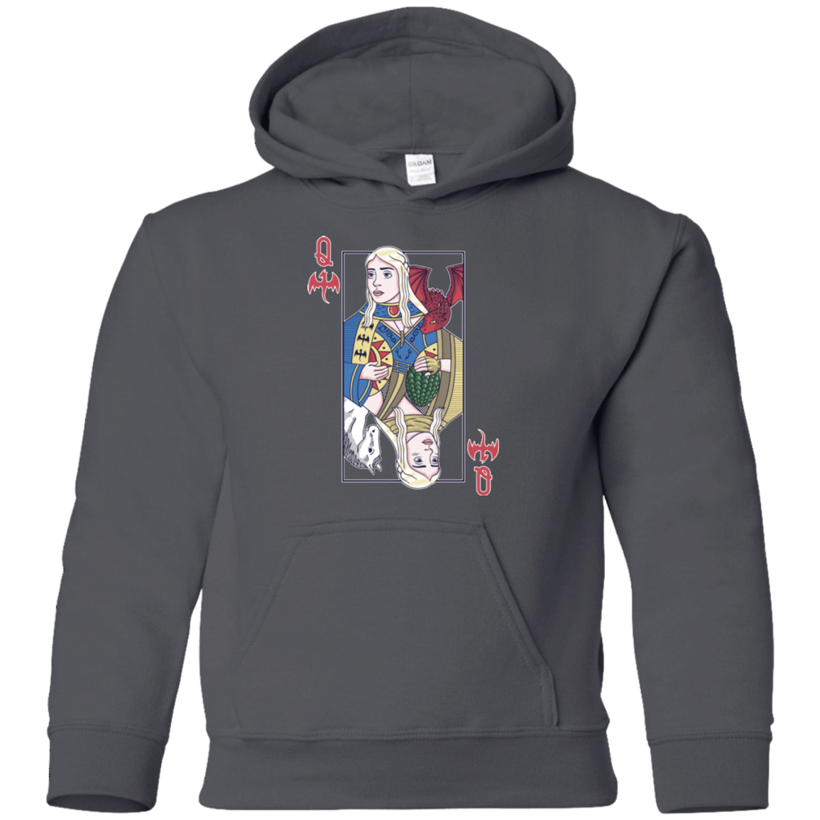 Sweatshirts Charcoal / YS Queen of Dragons Youth Hoodie