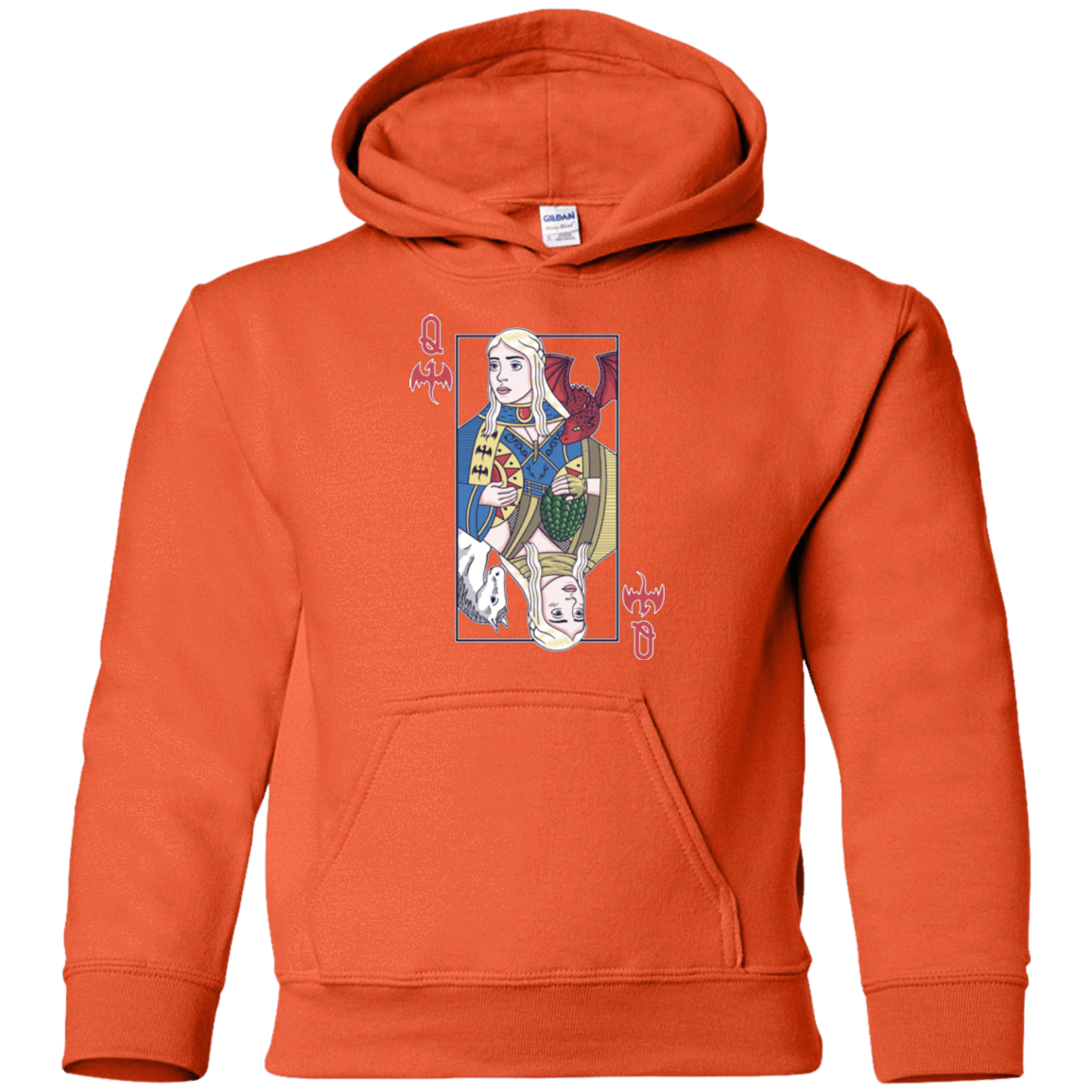 Sweatshirts Orange / YS Queen of Dragons Youth Hoodie