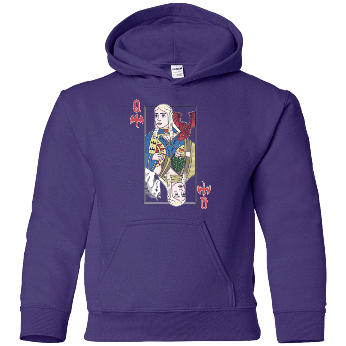Sweatshirts Purple / YS Queen of Dragons Youth Hoodie