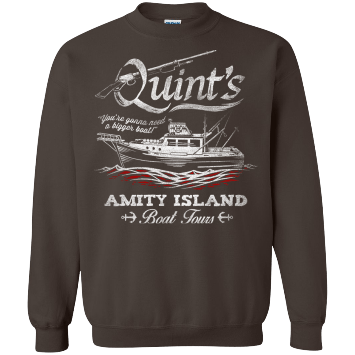 Sweatshirts Dark Chocolate / Small Quints Boat Tours Crewneck Sweatshirt