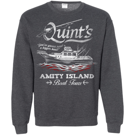 Sweatshirts Dark Heather / Small Quints Boat Tours Crewneck Sweatshirt