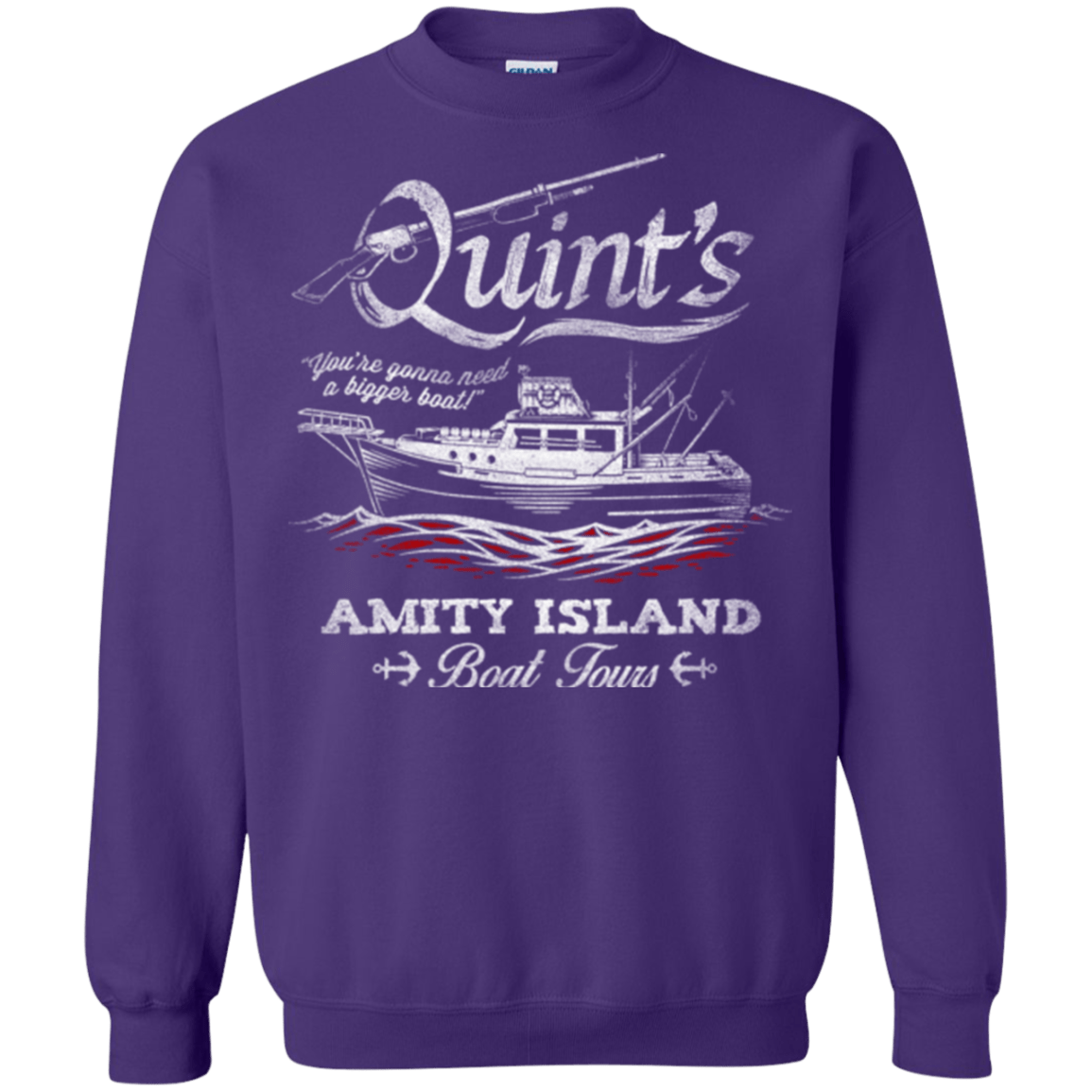 Sweatshirts Purple / Small Quints Boat Tours Crewneck Sweatshirt